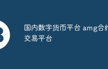 国内数字货币平台 amg合约交易平台