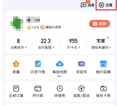 百度地图怎么设置自动进入巡航