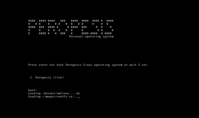 Minimalist Linux distro Peropesis 2.7 comes with archive and ISO management tools