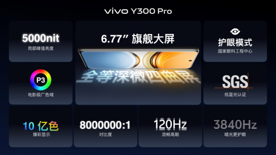 vivo Y300 Pro发布：搭载6500mAh蓝海电池，售价1799元起
