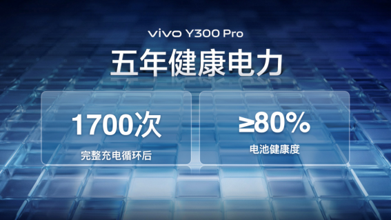 vivo Y300 Pro发布：搭载6500mAh蓝海电池，售价1799元起