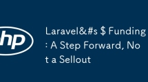 Laravel&#s $ Funding: 매진이 아닌 한 단계 더 나아가기