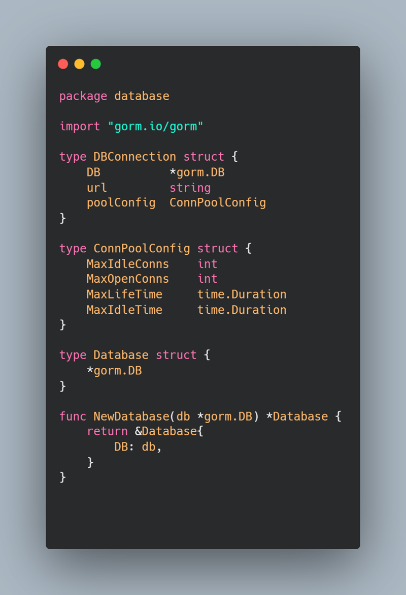 Bagaimana untuk mengabstrak sambungan pangkalan data di Golang?