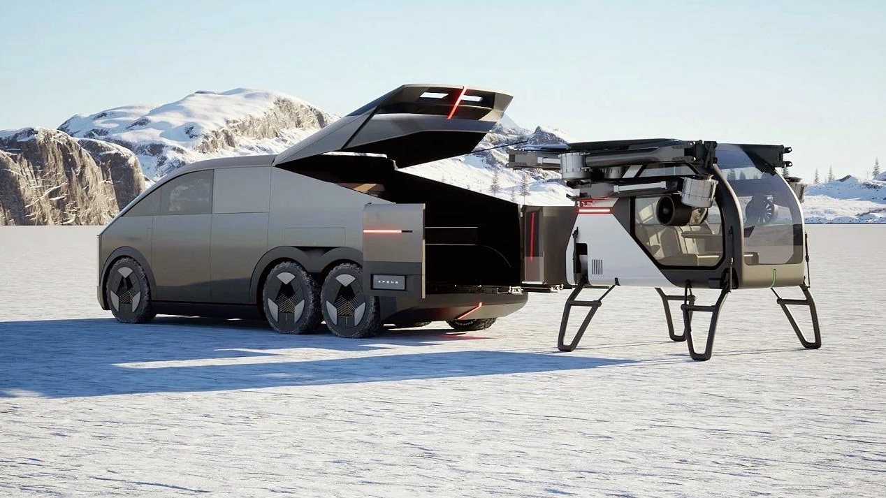 XPeng\'s modular flying car gets a price and release date as it takes off from a 6x6 Cybertruck lookalike