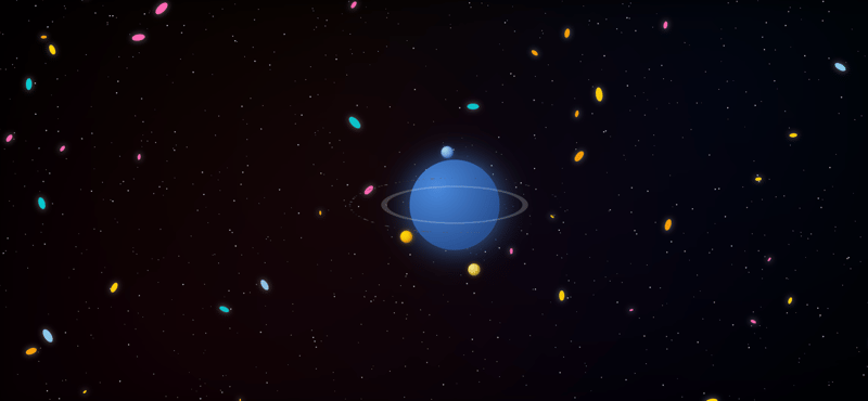 Cosmic Canvas : art CSS interactif dans l'espace profond