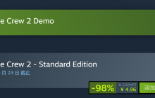 《飙酷车神2》Steam新史低促销 仅售4.96元
