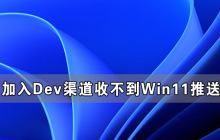 加入Dev渠道收不到Win11推送怎么办
