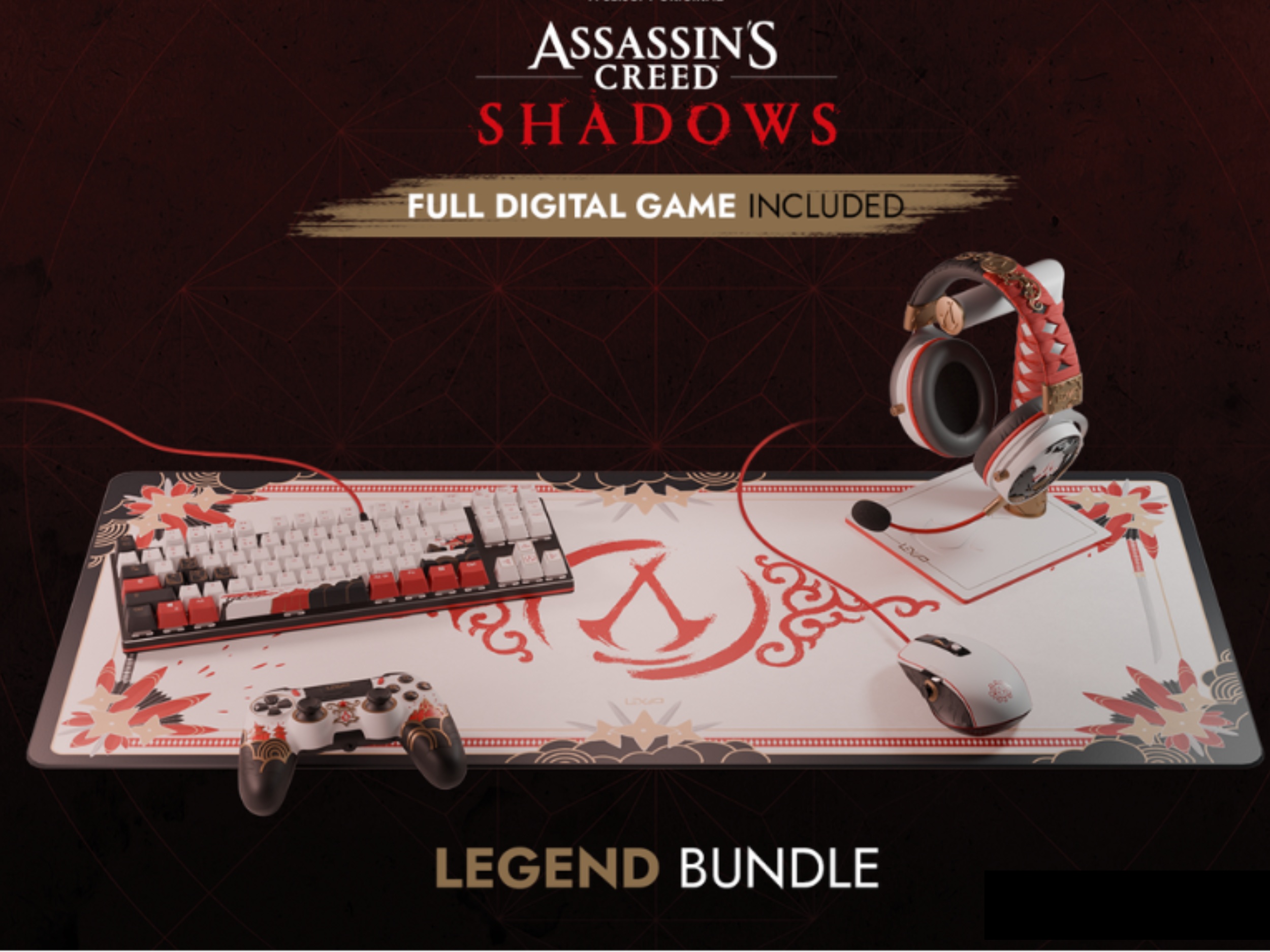 Lexip presents exclusive Assassin\'s Creed Shadows accessories with a Japanese look