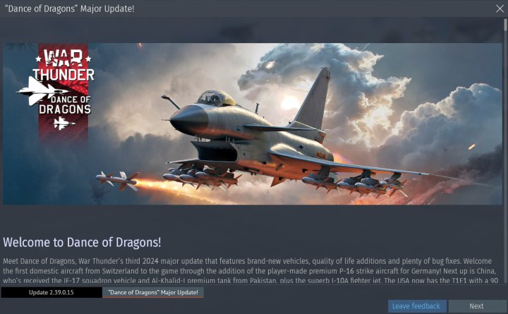 War Thunder 2.39 „Dance of Dragons“ erscheint mit den ersten inländischen Schweizer Flugzeugen, neuen Staffelfahrzeugen und mehr