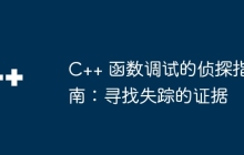 C++ 函数调试的侦探指南：寻找失踪的证据