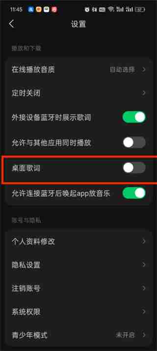 汽水音乐歌词怎么显示在桌面 汽水音乐歌词设置显示在桌面的方法