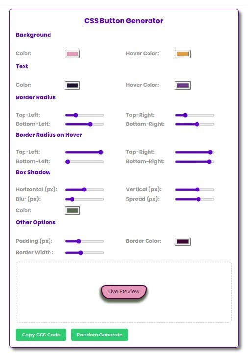 Kostenloses Tool: CSS-Button-Generator