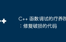 C++ 函数调试的疗养院：修复破损的代码