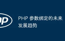 PHP 参数绑定的未来发展趋势