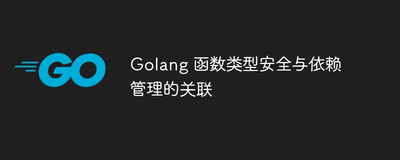 Golang 函数类型安全与依赖管理的关联