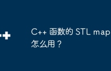 C++ 函数的 STL map 怎么用？