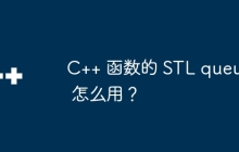 C++ 函数的 STL queue 怎么用？