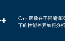 C++ 函数在不同编译器下的性能差异如何分析
