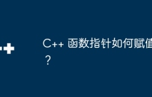 C++ 函数指针如何赋值？
