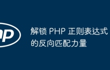 解锁 PHP 正则表达式的反向匹配力量