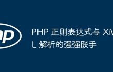 PHP 正则表达式与 XML 解析的强强联手