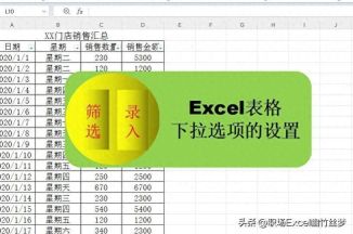 Excel设置下拉菜单：简单实现数据筛选与输入