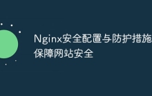 Nginx安全配置与防护措施，保障网站安全