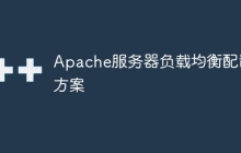 Apache服务器负载均衡配置方案