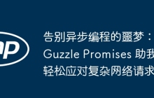 告别异步编程的噩梦：Guzzle Promises 助我轻松应对复杂网络请求