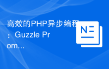 高效的PHP异步编程：Guzzle Promises 的实践指南