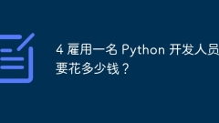4 Combien cela coûte-t-il d'embaucher un développeur Python?