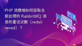 php 消费端如何获取当前处理的 rabbitmq 消息的重试次数（redelivered）？