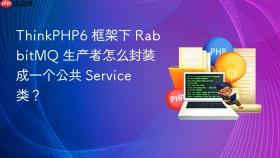 thinkphp6 框架下 rabbitmq 生产者怎么封装成一个公共 service 类?