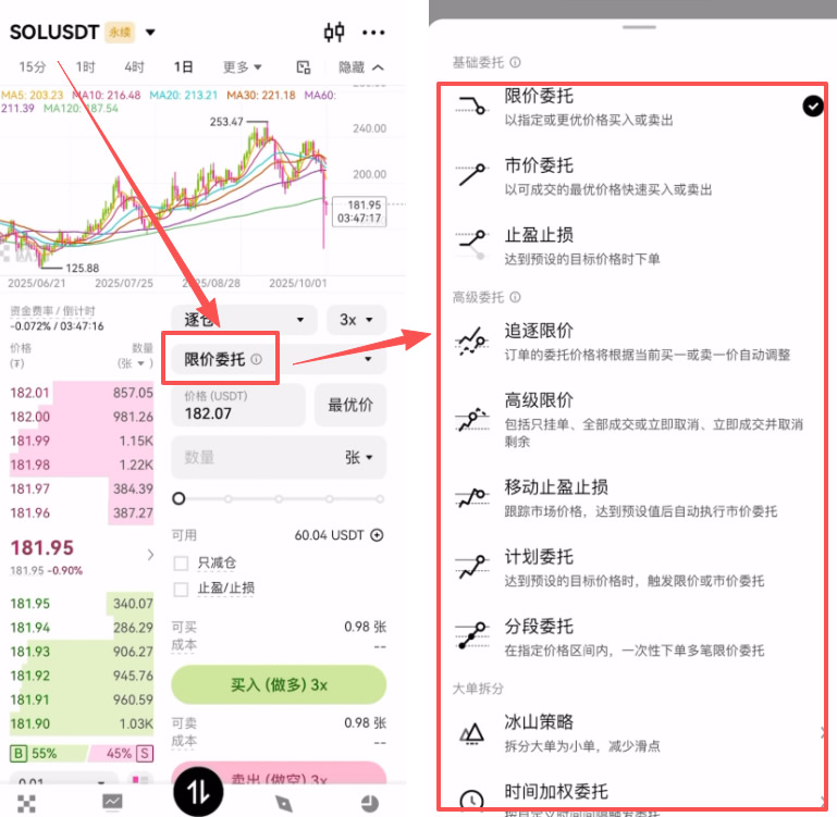 欧易合约成交方式入口