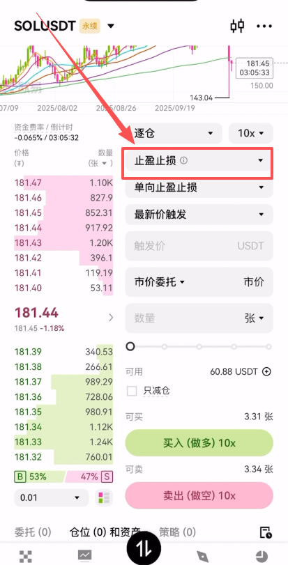欧易止盈止损功能入口