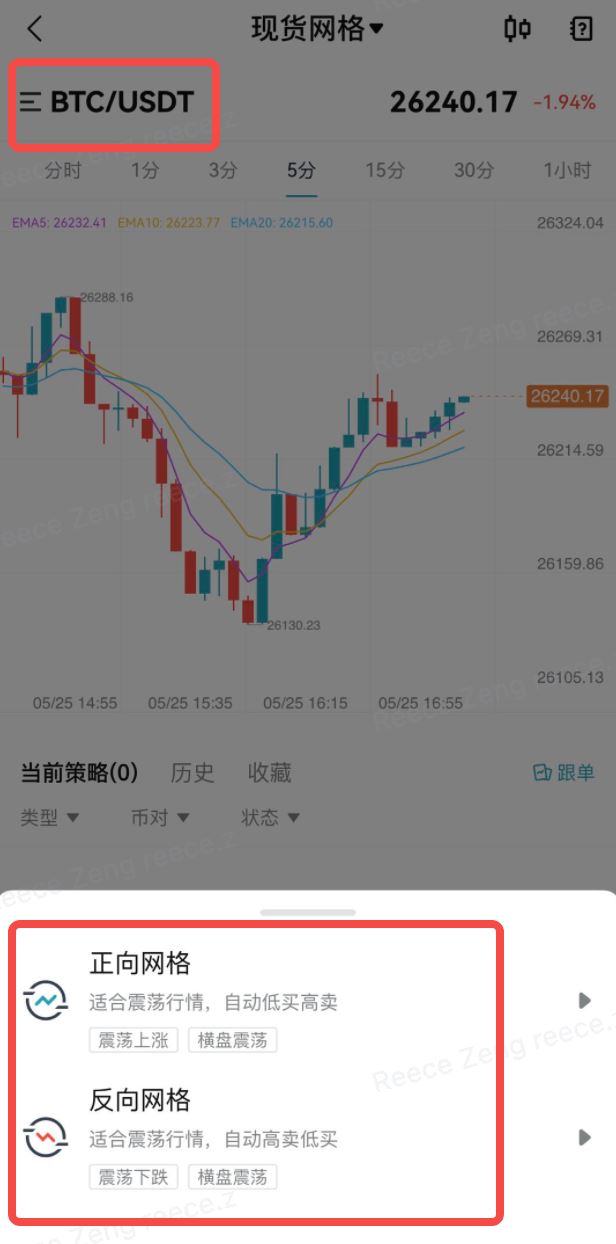 Bitget交易所现货网格交易操作教程(web/app版)