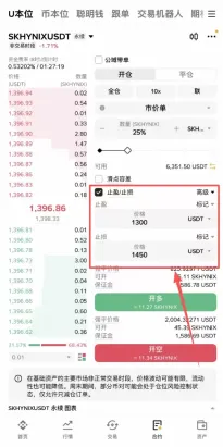 止盈止损设置