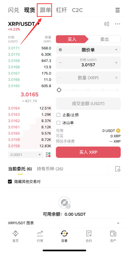 币安交易所跟单交易怎么参加?币安APP跟单交易操作教程