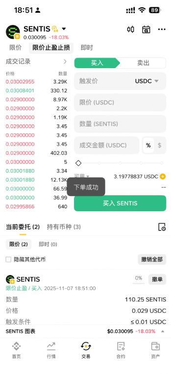 如何在Alpha代币下限价单和限价止盈止损单?_图8