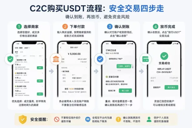 第一次买USDT,C2C才是真正开始接触资金交易