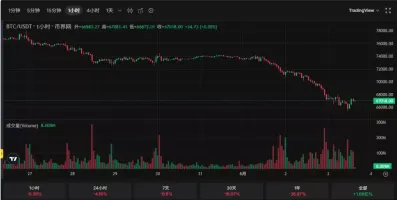 比特币暴跌!一周跌掉13%,65000成生死线