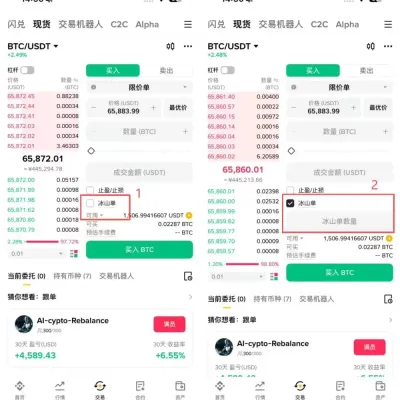 如何使用冰山单？以币安冰山单为例