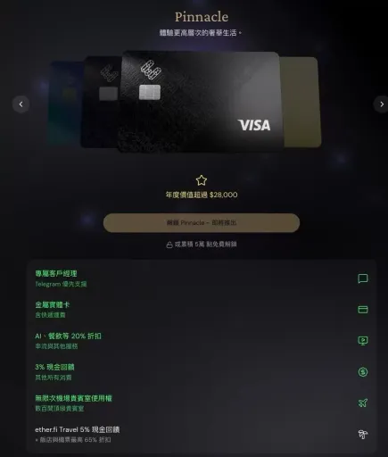 Ether.fi Card等级权益介绍