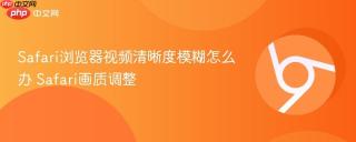 Safari浏览器视频清晰度模糊怎么办 Safari画质调整