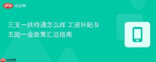 三支一扶待遇怎么样 工资补贴与五险一金政策汇总指南