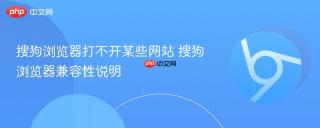 搜狗浏览器打不开某些网站 搜狗浏览器兼容性说明