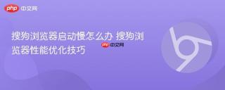 搜狗浏览器启动慢怎么办 搜狗浏览器性能优化技巧