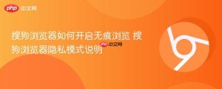 搜狗浏览器如何开启无痕浏览 搜狗浏览器隐私模式说明