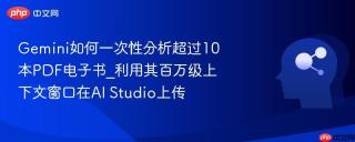 Gemini如何一次性分析超过10本PDF电子书_利用其百万级上下文窗口在AI Studio上传