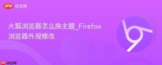 火狐浏览器怎么换主题_firefox浏览器外观修改